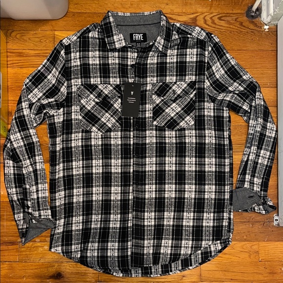 Frye Other - Frye Monochrome Plaid Men's Shirt